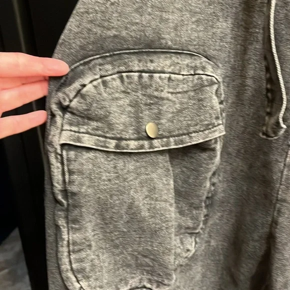 One Size Denim Overalls Harem Style - Picture 2 of 4